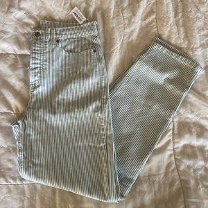 Sky-Hi Straight pinstripe jeans